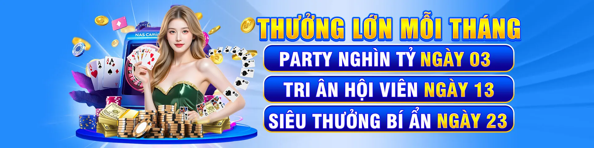 Hình ảnh chính của vn69 Nổ Hũ Casino, với các trò chơi slot và jackpot hấp dẫn